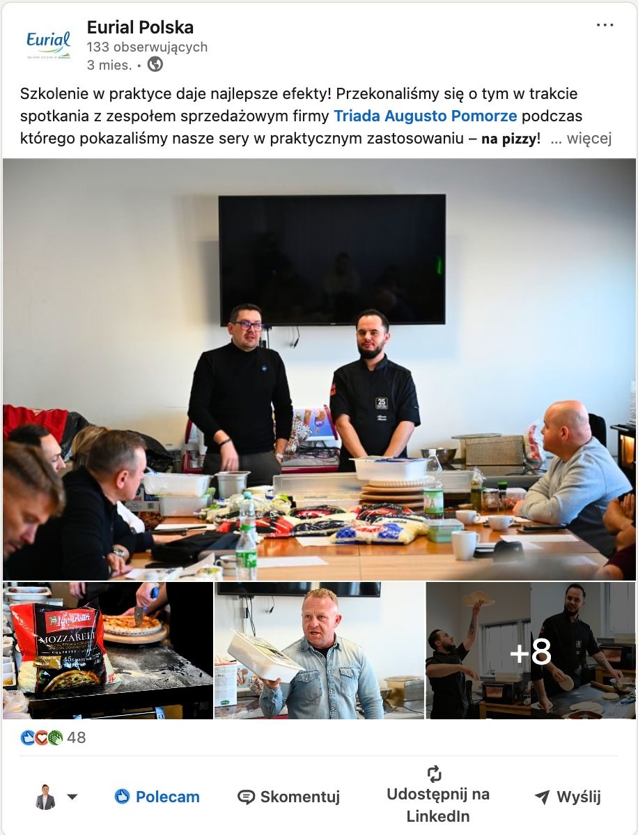 Post Eurial Polska — szkolenie produktowe dla zespołu sprzedażowego Triada Augusto Pomorze